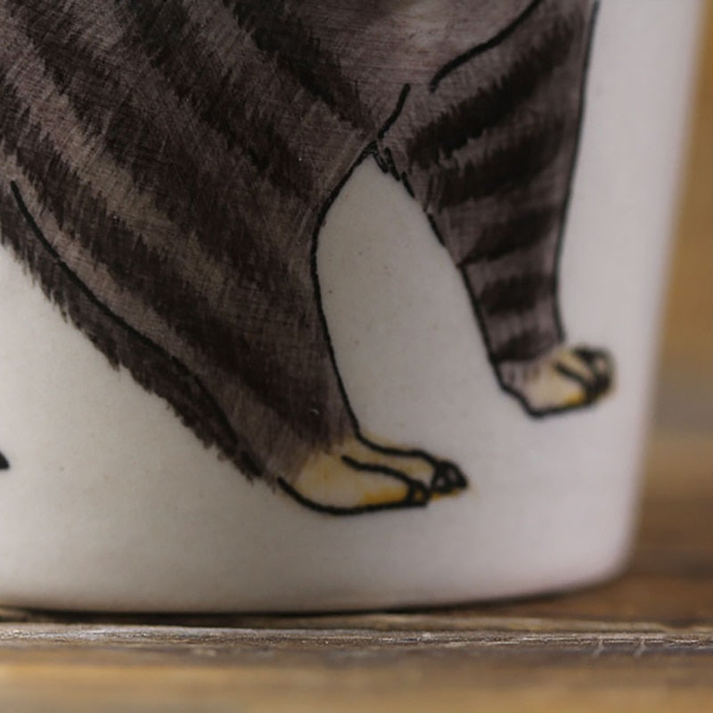 Hand-painted 3D Raccoon Mug 7oz
