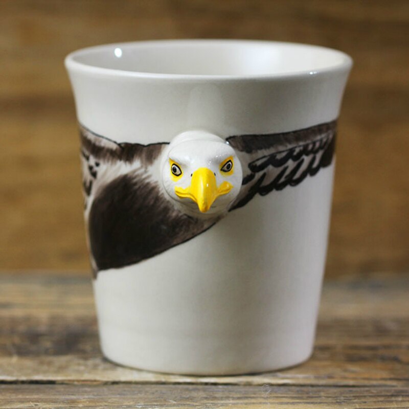 Hand-painted 3D Eagle Mug 7oz