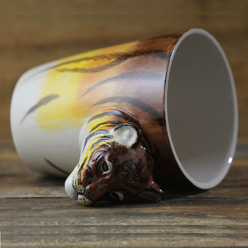 Hand-painted 3D Tiger Mug 7oz