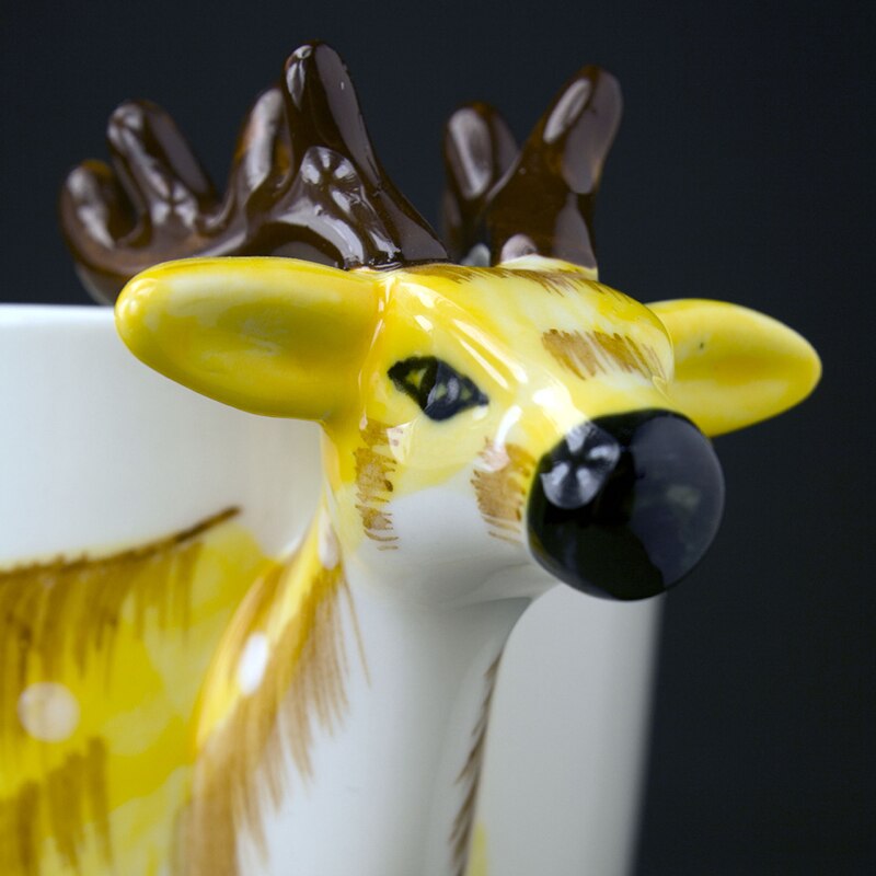 Hand-painted 3D Roe Deer Mug 7oz