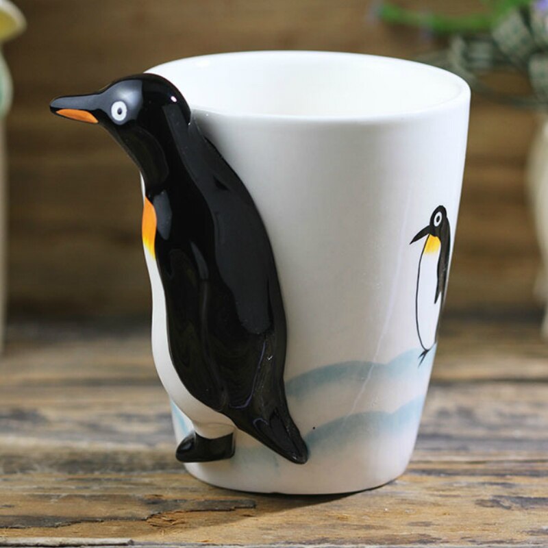 Hand-painted 3D Penguin Mug 7oz