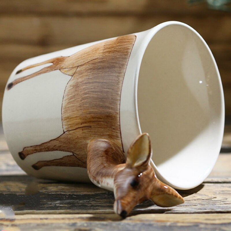 Hand-painted 3D Deer Mug 7oz