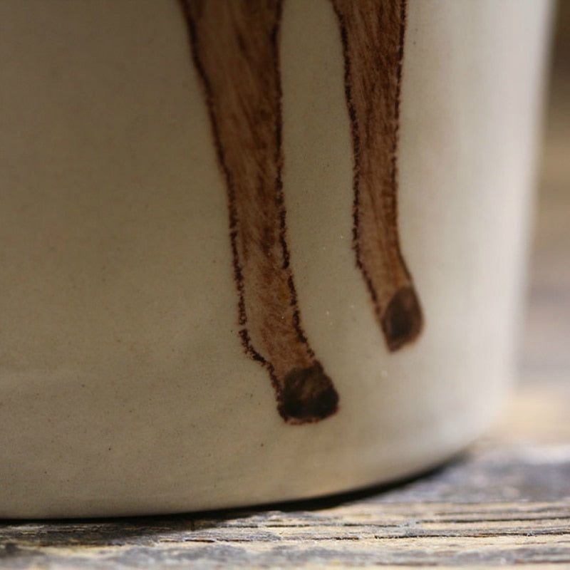 Hand-painted 3D Deer Mug 7oz