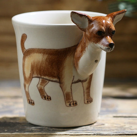 Hand-painted 3D Chihuahua Mug 7oz