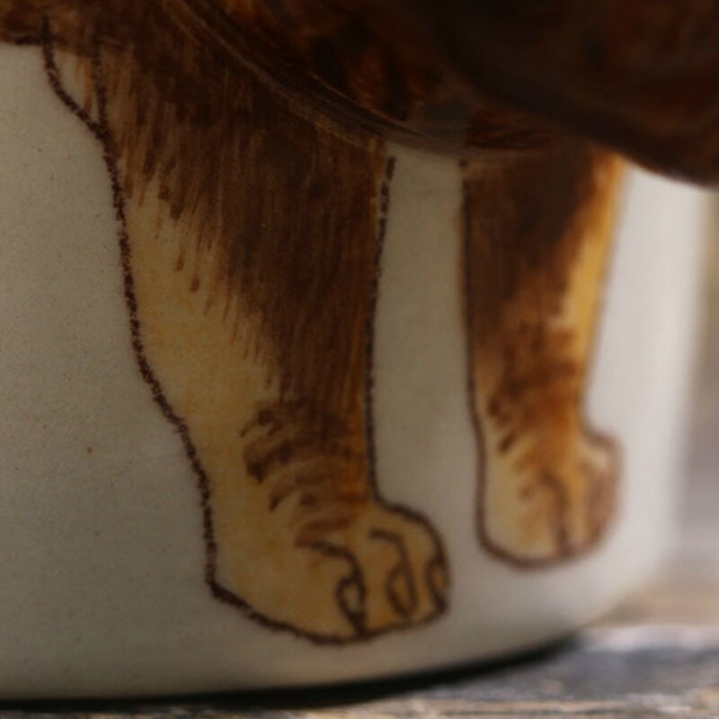 Hand-painted 3D Lion Mug 7oz