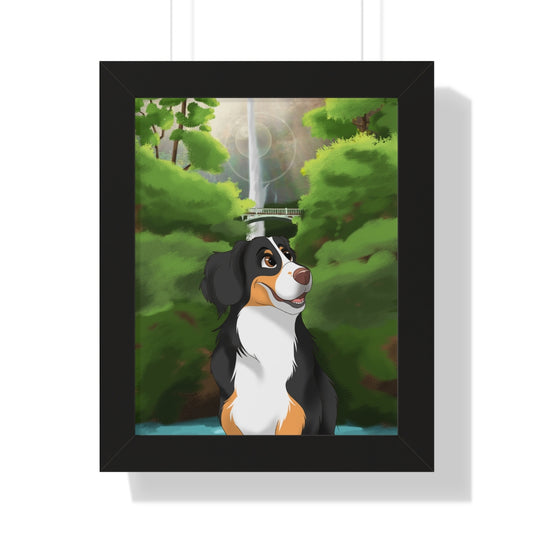 Disney Style Framed Vertical Pet Poster (6 sizes)