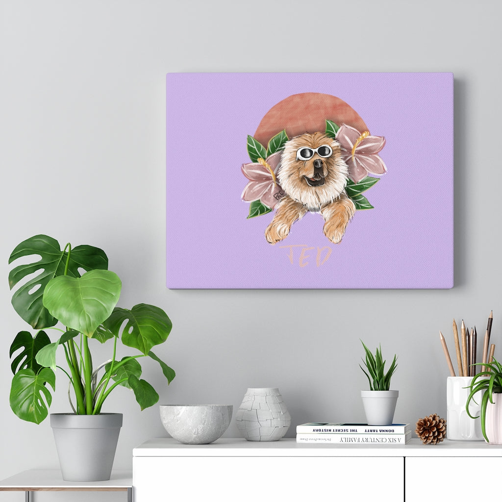 Custom Artistic Half-Body Pet Canvas (10 sizes)