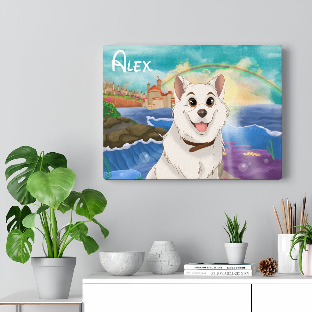 Hand-drawn Disney Style Pet Canvas (10 sizes)