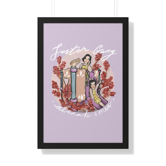 Framed Vertical Artistic Half-Body Poster (6 sizes)