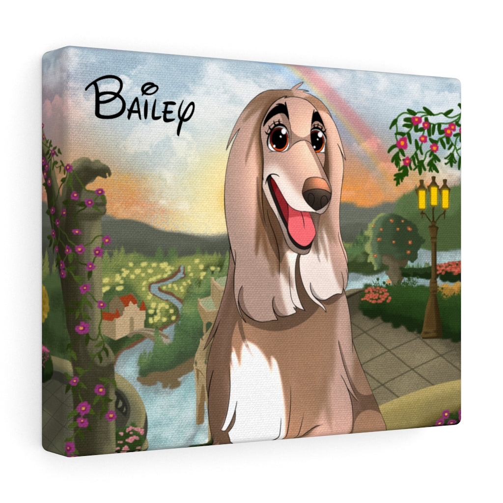 Hand-drawn Disney Style Pet Canvas (10 sizes)