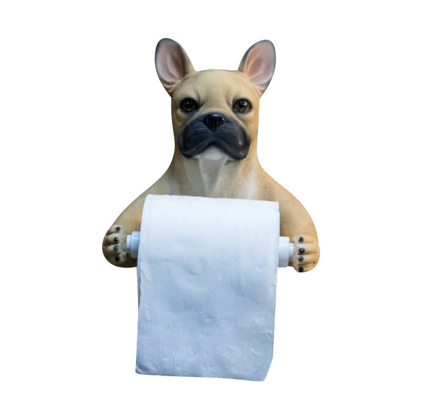 Frenchie Toilet Roll Holder 2