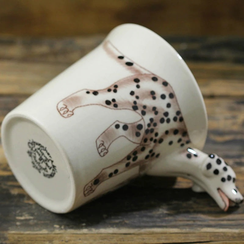 Hand-painted 3D Dalmatian Mug 8.8oz