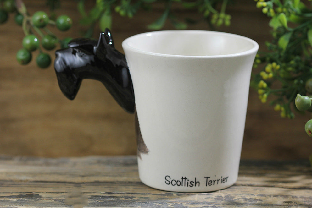 Hand-painted 3D Black Scottish Terrier Mug 8.8oz