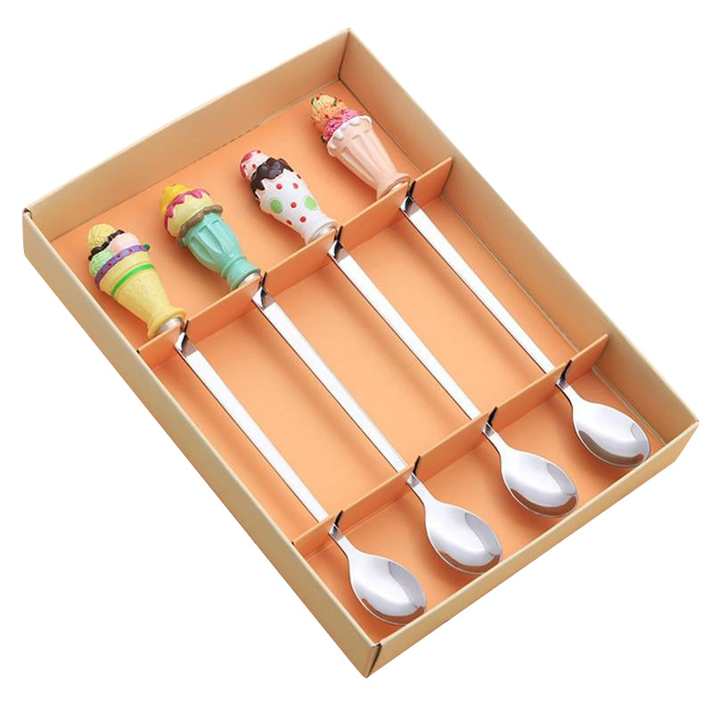 Ice Cream Spoon 4-piece Gift Set