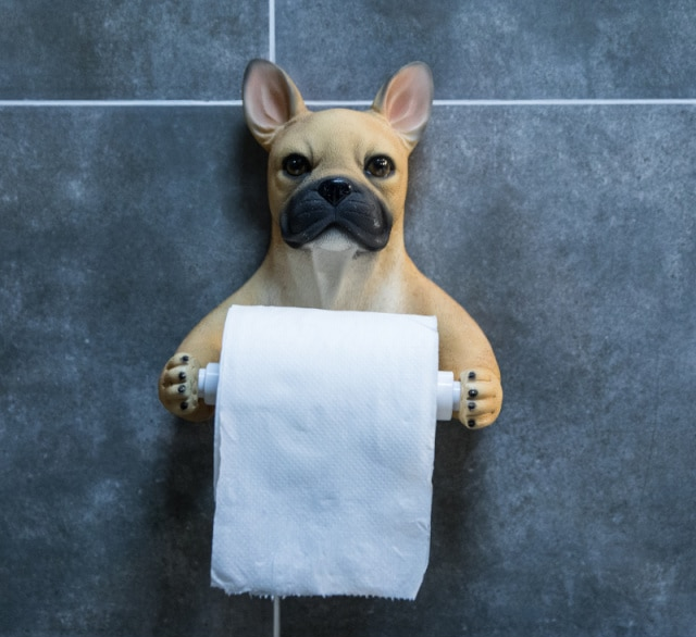 Frenchie Toilet Roll Holder 2