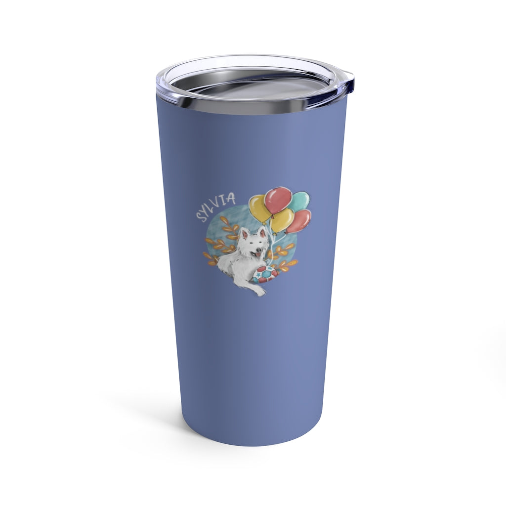 Hand-drawn Artistic Style Half-Body Pet Tumbler 20oz