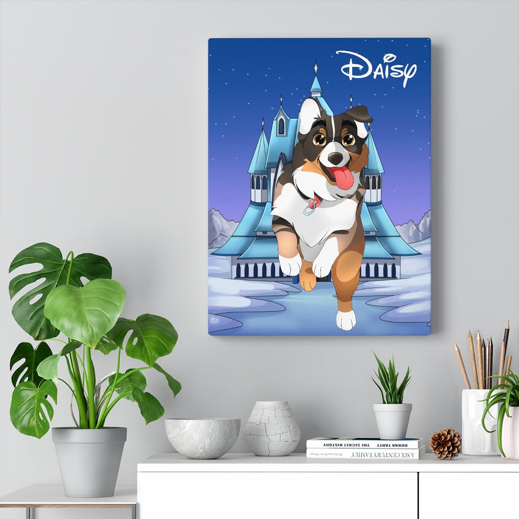 Hand-drawn Disney Style Pet Canvas (10 sizes)