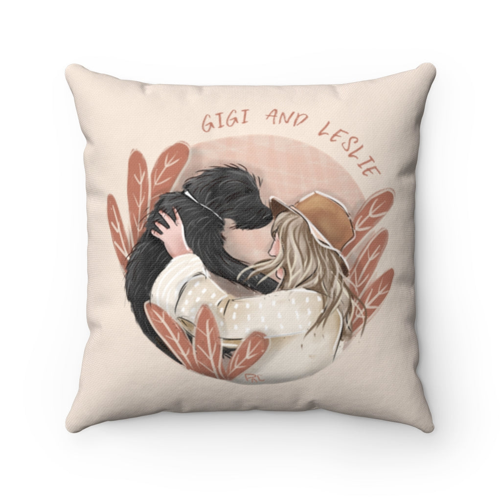 Custom Artistic Half-Body Pet Cushion Pillow (4 sizes)