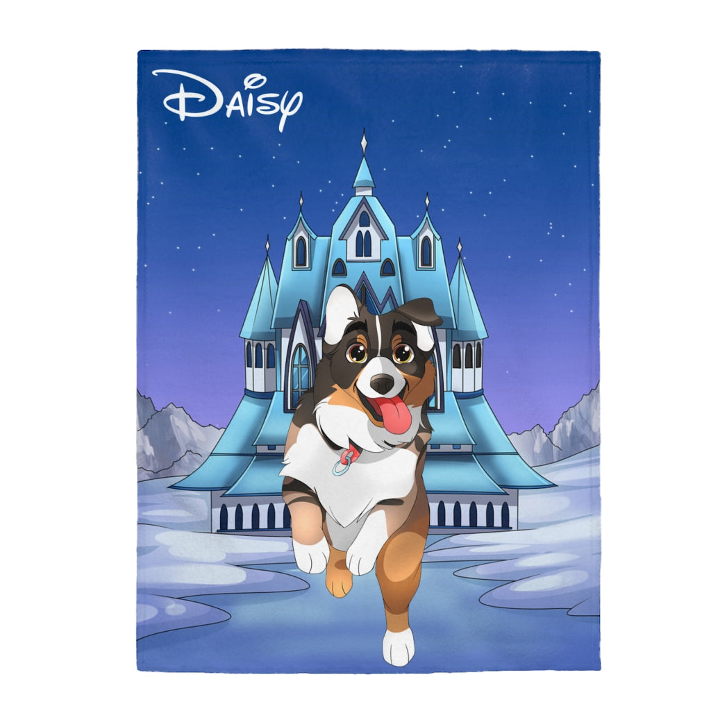 Hand-drawn Disney Style Pet Plush Blanket (3 sizes)