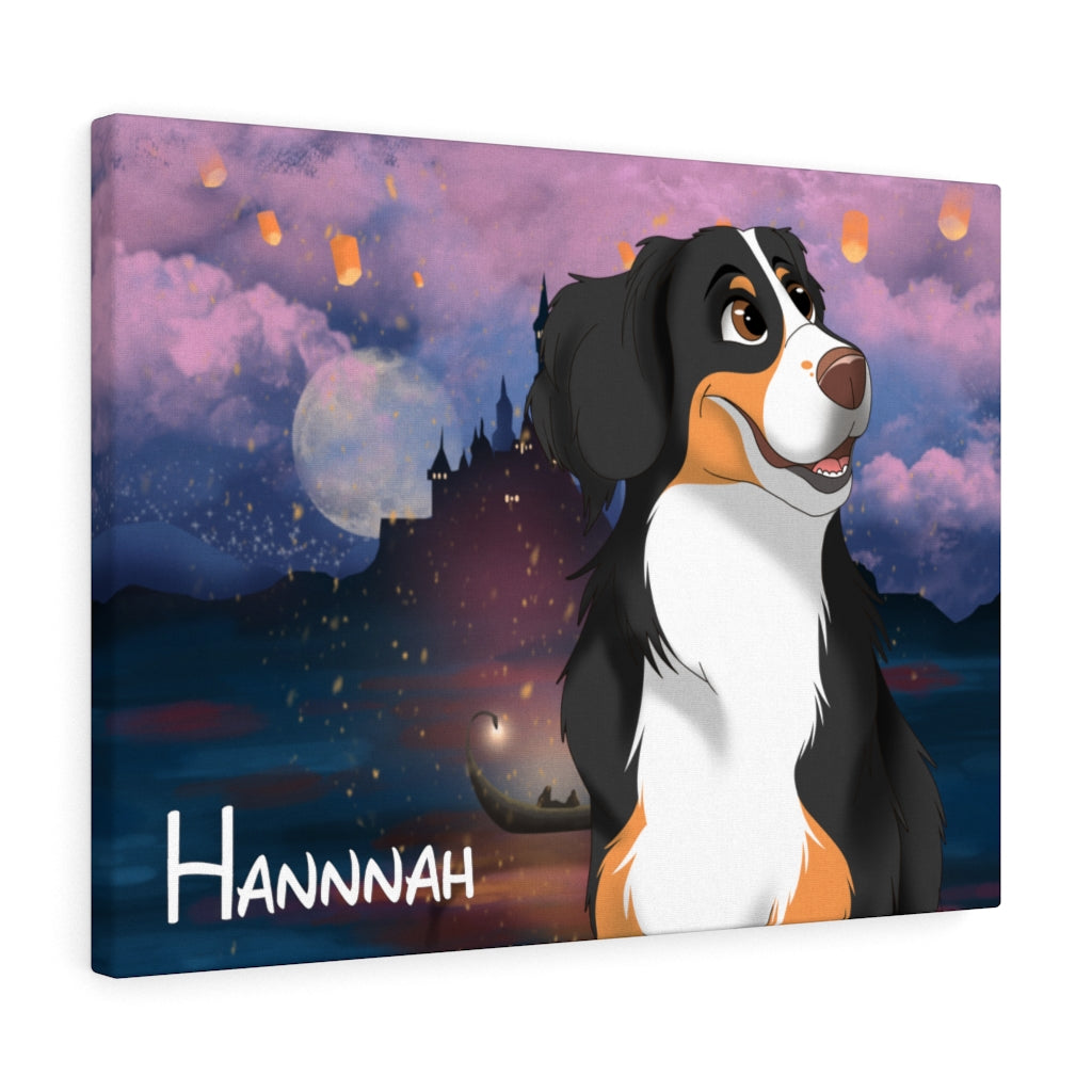 Hand-drawn Disney Style Pet Canvas (10 sizes)