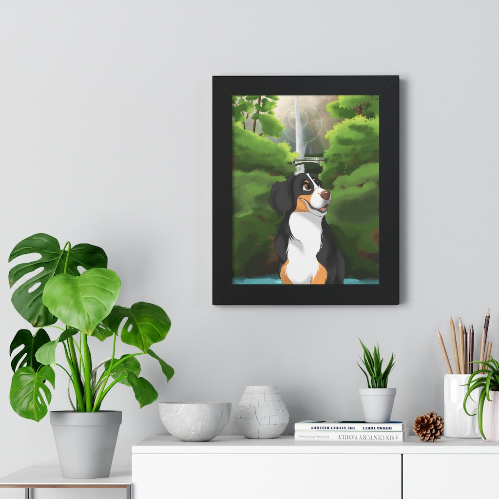 Disney Style Framed Vertical Pet Poster (6 sizes)