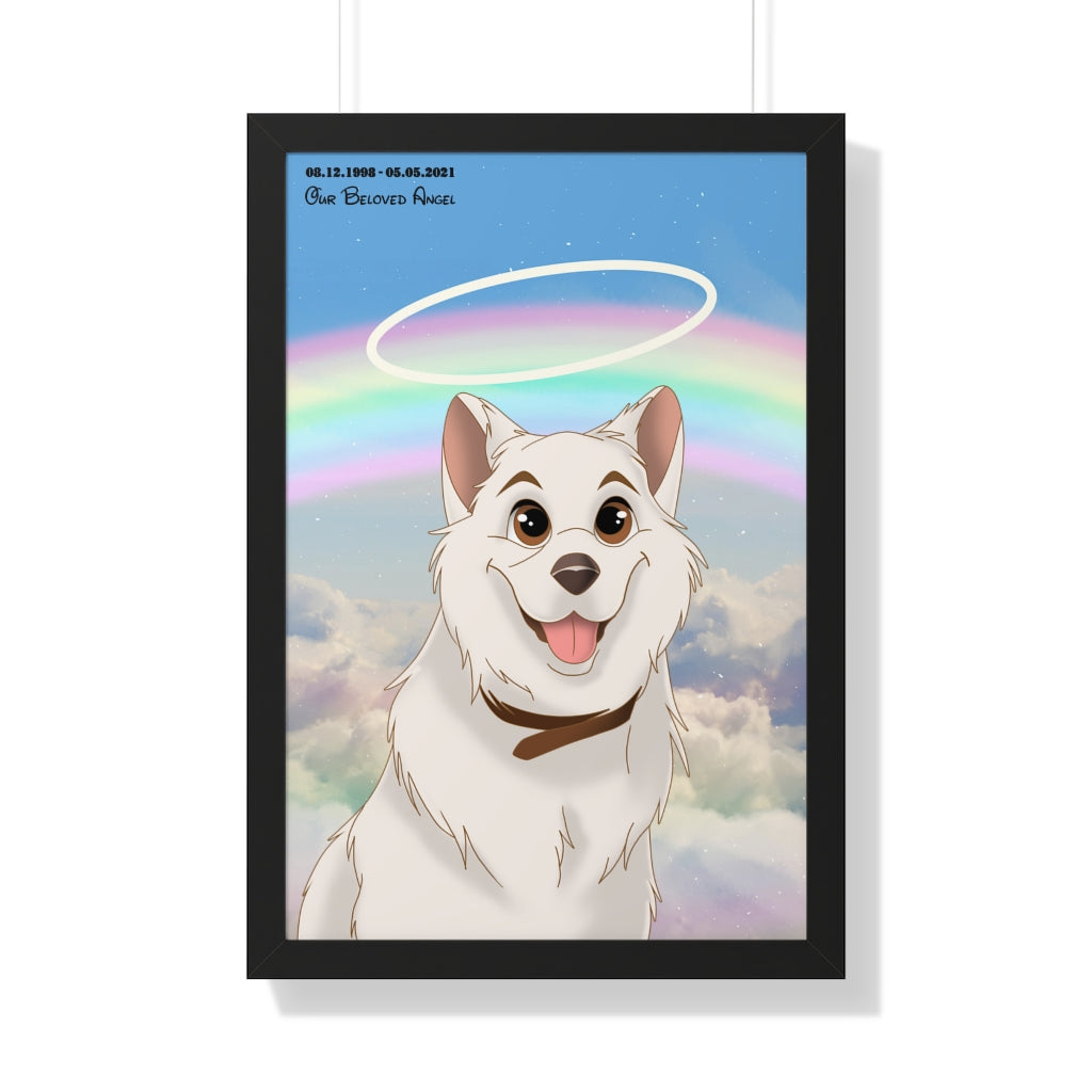 Disney Style Framed Vertical Pet Poster (6 sizes)