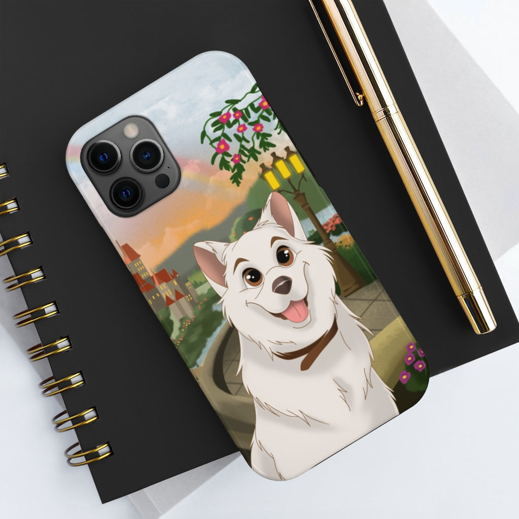 Custom Disney Style Pet Tough Phone Case WAGS N COFFEE