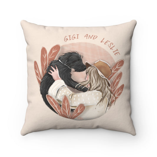 Custom Artistic Half-Body Pet Cushion Pillow (4 sizes)