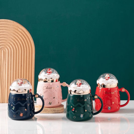 🎅 Christmas Snow Globe Mug Gift Set 17.6oz