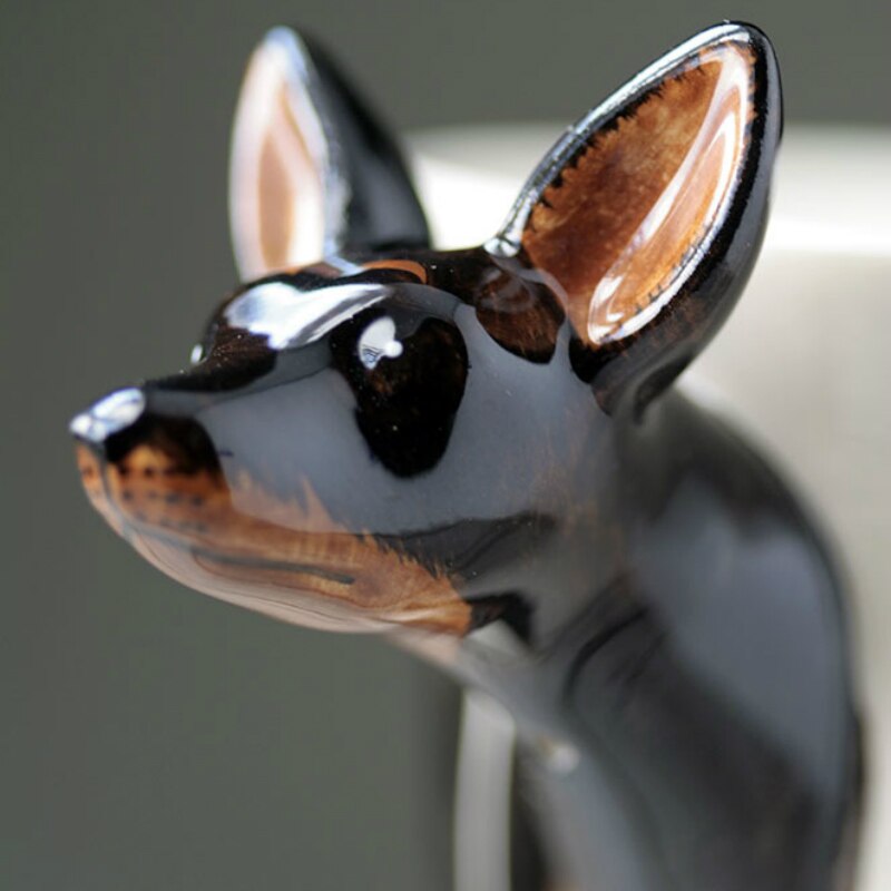 Hand-painted 3D Miniature Pinscher Mug 10.6oz