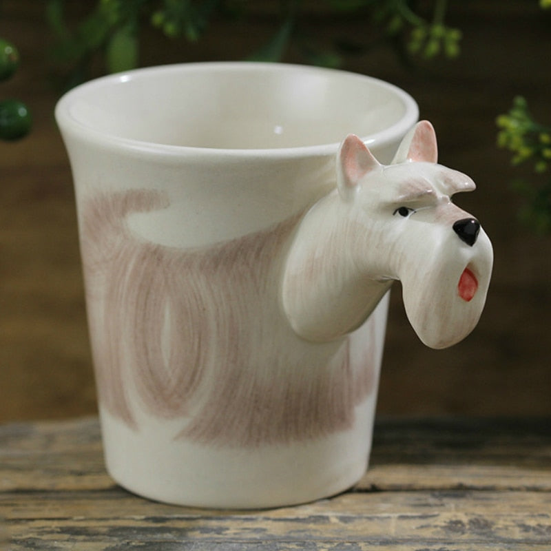 Hand-painted 3D White Scottish Terrier Mug 10.6oz