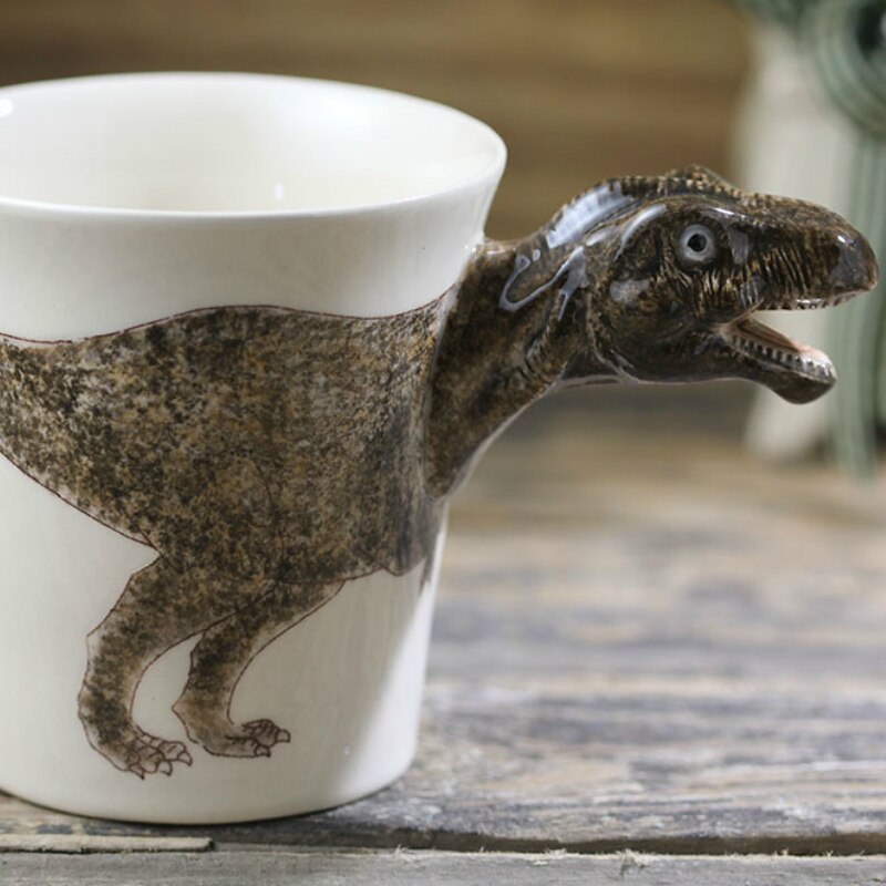 Hand-painted 3D Tyrannosaurus Mug 7oz