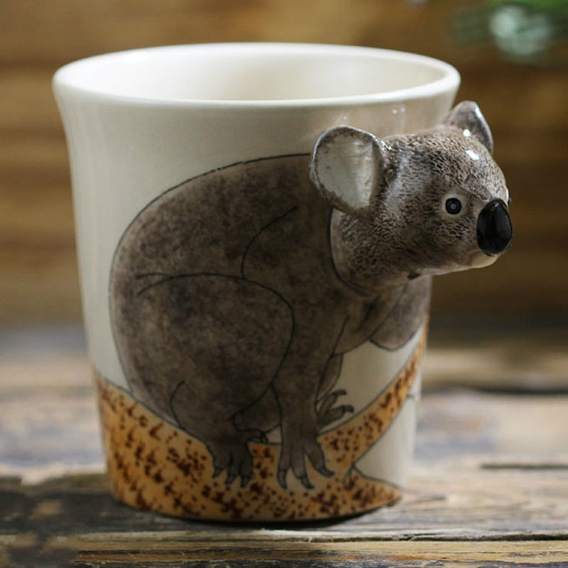 Hand-painted 3D Koala Mug 7oz