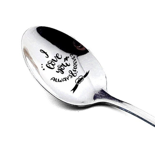 Stamped Love Message Spoon