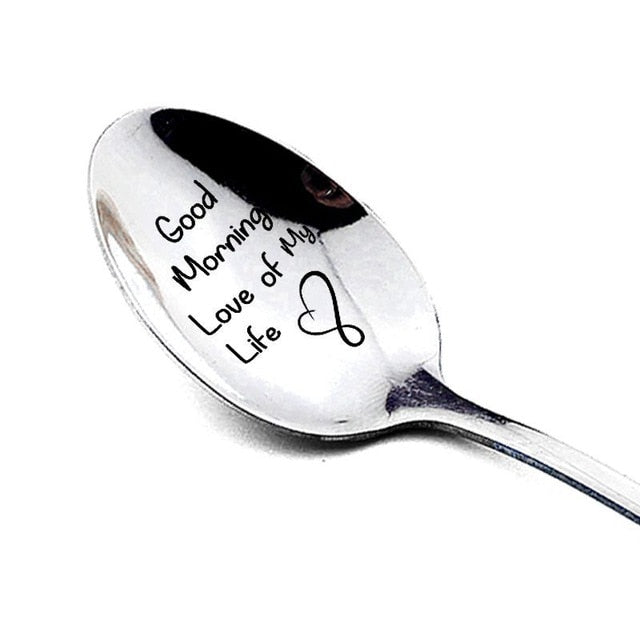 Stamped Love Message Spoon