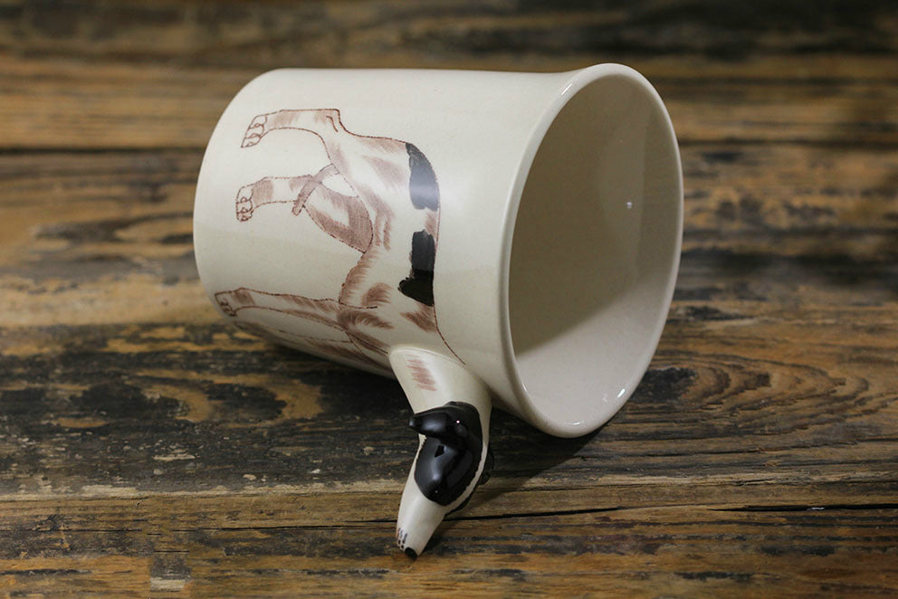 Hand-painted 3D Greyhound Mug 8.8oz