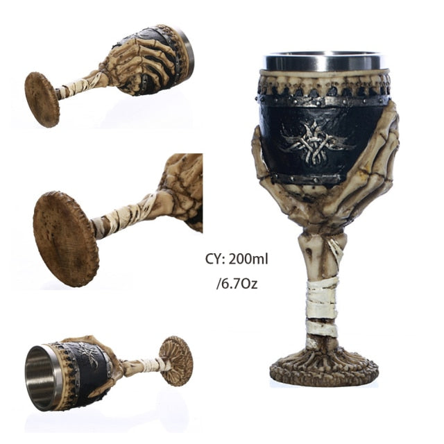Hand-painted Viking Goblets 6.7oz
