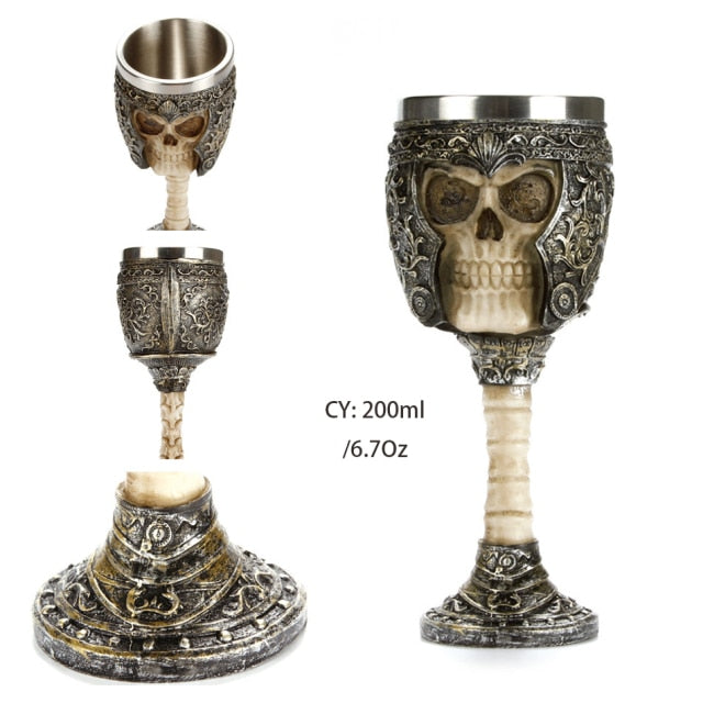 Hand-painted Viking Goblets 6.7oz