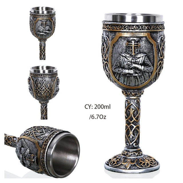 Hand-painted Viking Goblets 6.7oz