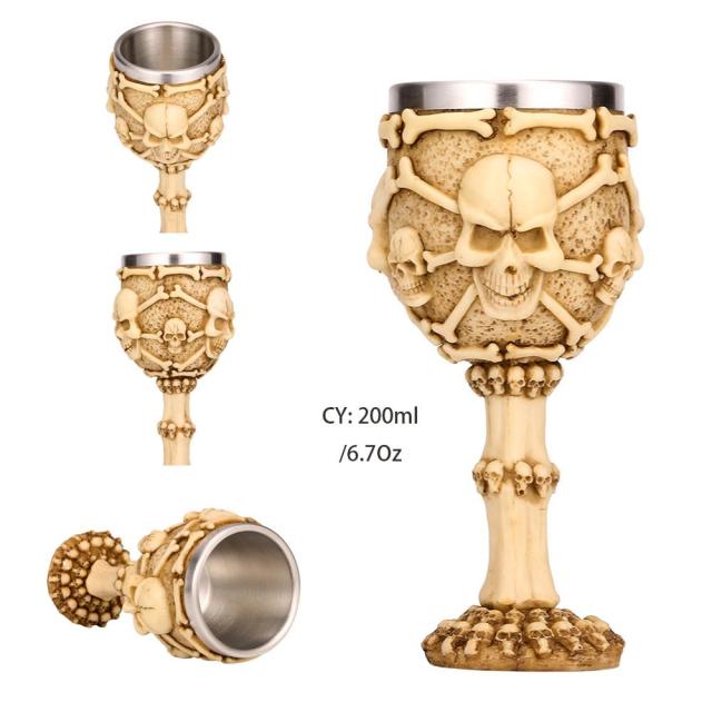 Hand-painted Viking Goblets 6.7oz