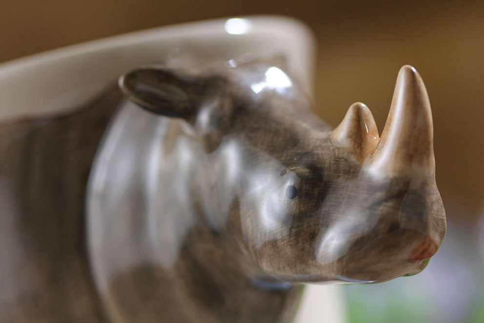 Hand-painted 3D Rhinoceros Mug 7oz