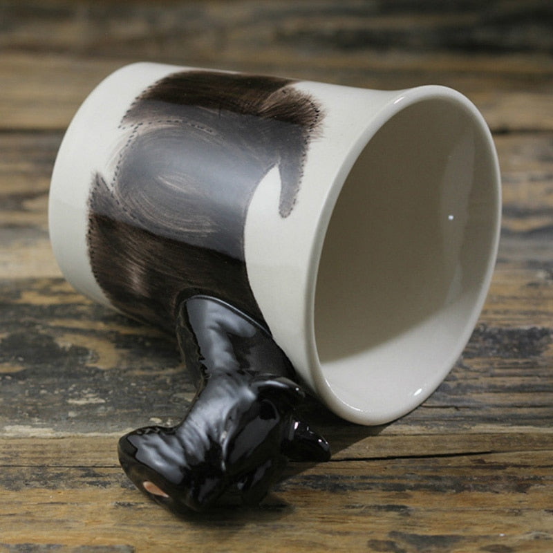 Hand-painted 3D Black Scottish Terrier Mug 8.8oz