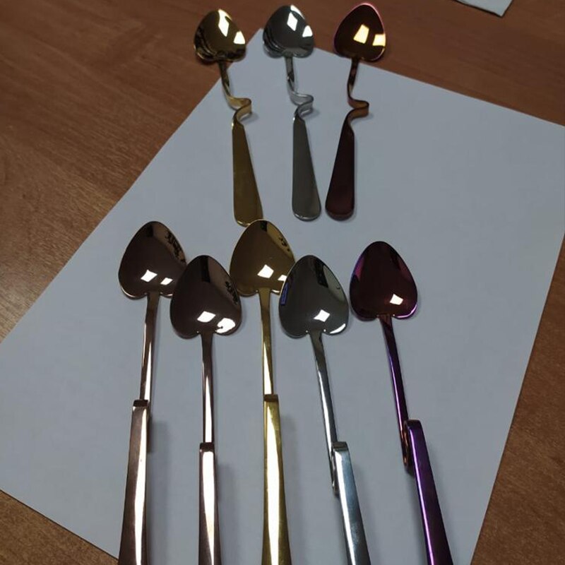 Hanging Heart 4-piece Spoon Set