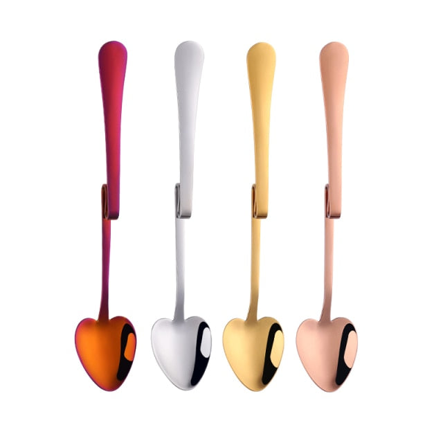 Hanging Heart 4-piece Spoon Set