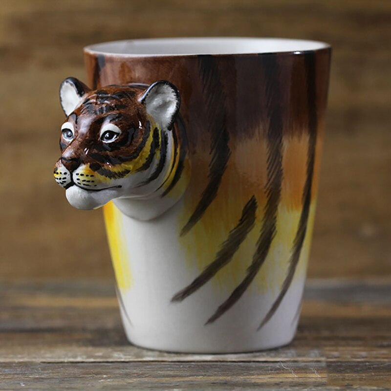 Hand-painted 3D Tiger Mug 7oz