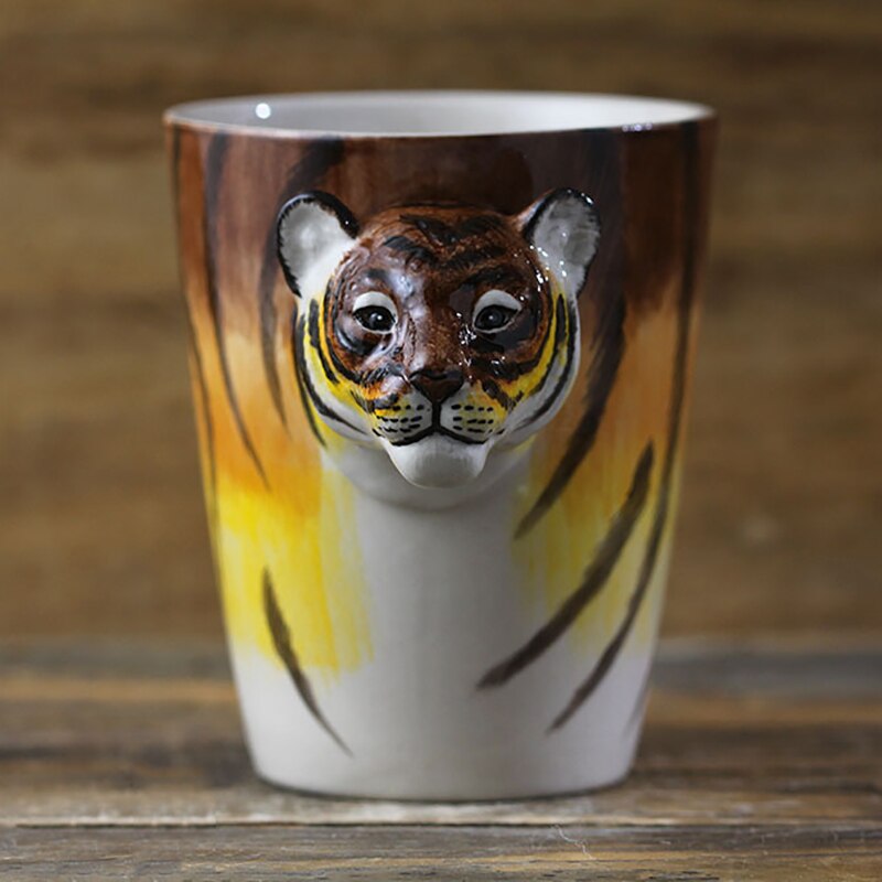 Hand-painted 3D Tiger Mug 7oz