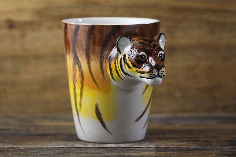 Hand-painted 3D Tiger Mug 7oz