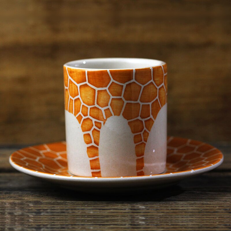 Hand-painted 3D Giraffe Cup 3.5oz