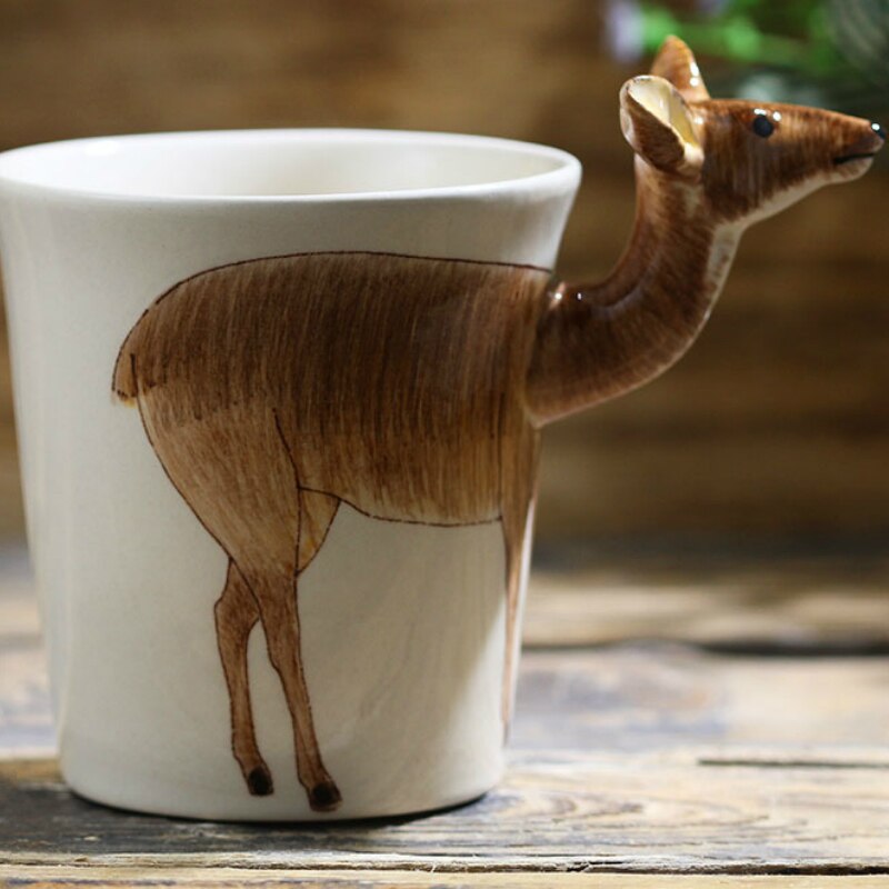 Hand-painted 3D Deer Mug 7oz