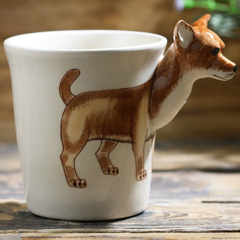 Hand-painted 3D Chihuahua Mug 7oz